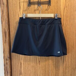 New Balance Black Womens Athletic Skort with Logo